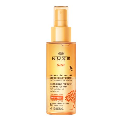 NUXE Sun Moisturizing Protective Milky Oil 100ml - Προστατευτικό Έλαιο Μαλλιών για τον Ήλιο & τη Θάλασσα