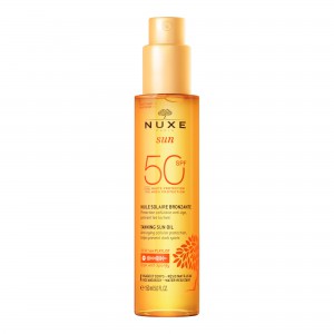 NUXE Sun Tanning Oil SPF 50 150ml - Αντηλιακό Έλαιο Υψηλής Προστασίας & Αντιγήρανσης για Πρόσωπο & Σώμα Αντηλιακά