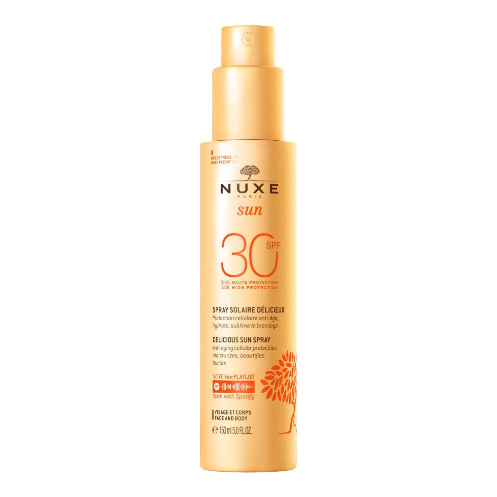 NUXE Delicious Sun Spray SPF 30 150ml - Αντηλιακό Σπρέι Προστασίας & Λάμψης για Πρόσωπο & Σώμα Αντηλιακά