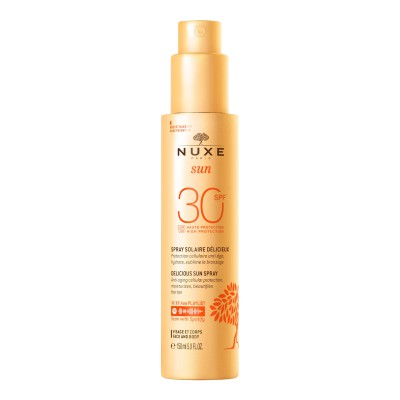 NUXE Delicious Sun Spray SPF 30 150ml - Αντηλιακό Σπρέι Προστασίας & Λάμψης για Πρόσωπο & Σώμα