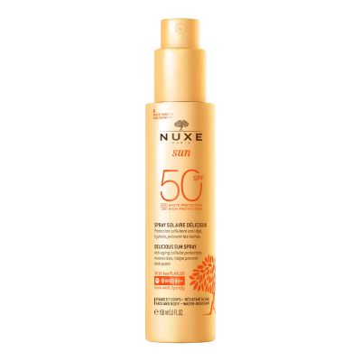 NUXE Delicious Sun Spray SPF 50 150ml - Αντηλιακό Σπρέι Σώματος & Προσώπου με Αντιγηραντική Δράση