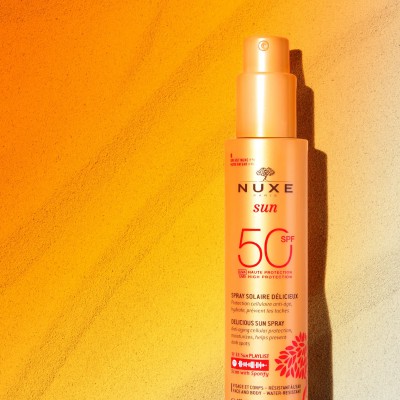 NUXE Delicious Sun Spray SPF 50 150ml - Αντηλιακό Σπρέι Σώματος & Προσώπου με Αντιγηραντική Δράση