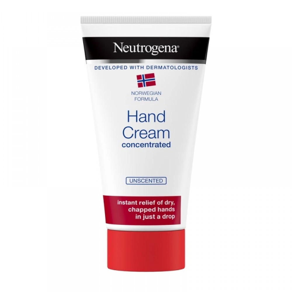 Neutrogena Hand Cream Χωρίς Άρωμα 75ml – Υποαλλεργική Ενυδάτωση για Ευαίσθητα & Ξηρά Χέρια Περιποίηση Άκρων 