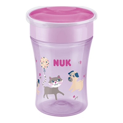 NUK Magic Cup Ποτηράκι Μωβ 230ml – Με 360° Χείλος για 8m+