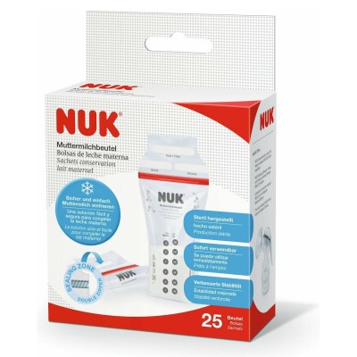 NUK Σακουλάκια Αποθήκευσης Μητρικού Γάλακτος – 25τμχ Αποστειρωμένα