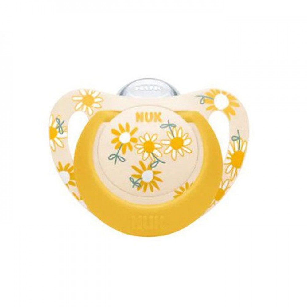 Nuk Star Ορθοδοντική Πιπίλα Σιλικόνης 6-18m Βρεφανάπτυξη