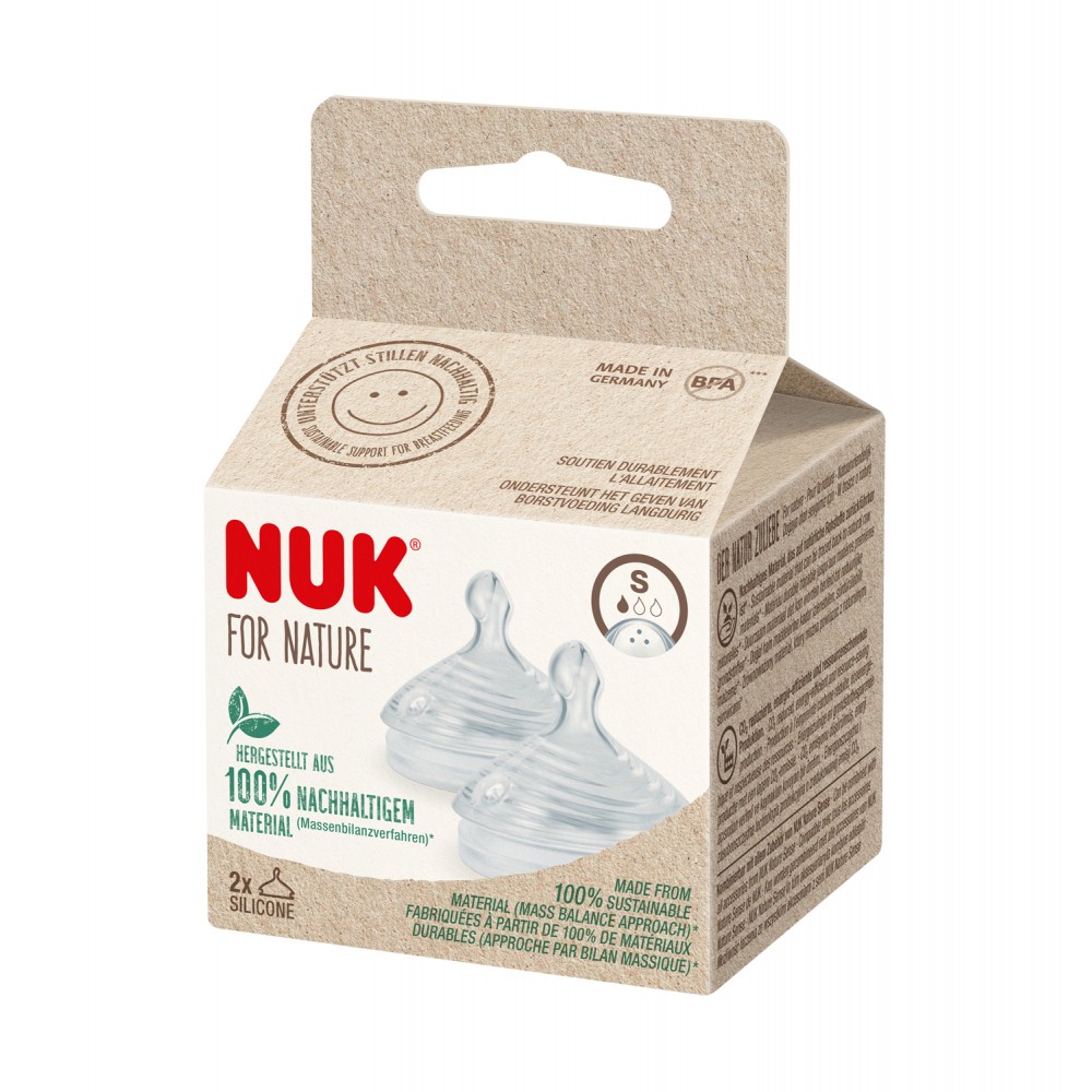 NUK for Nature Θηλές Μικρής Ροής 2τμχ – Απόλυτα Φυσική Αίσθηση Βρεφανάπτυξη
