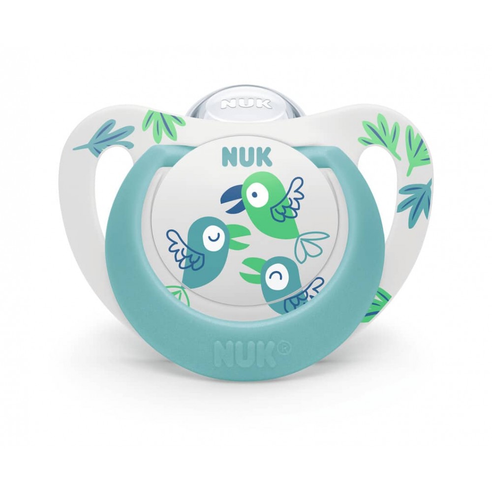 NUK Star Πιπίλα Σιλικόνης (6-18 μηνών) Βρεφανάπτυξη