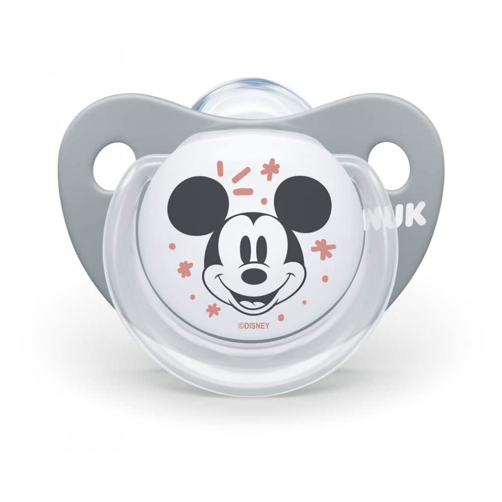 NUK Disney Mickey Space Πιπίλα σιλικόνης, ιδανική για τη γνάθο 0-6m+ Βρεφανάπτυξη