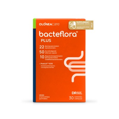 OLONEA Bacteflora Plus – Ολοκληρωμένη Καθημερινή Προβιοτική Υποστήριξη για Πεπτικό & Ανοσοποιητικό