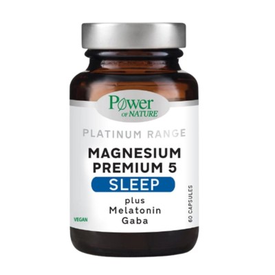 Magnesium Premium 5 Sleep – Μαγεσίου 5 μορφών με Μελατονίνη & GABA, 60 caps