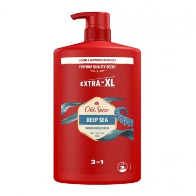 Old Spice Deep Sea 3in1 Shower & Shampoo Gel 1Lt