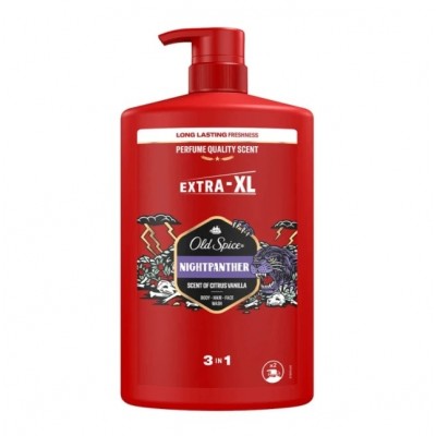 Old Spice Nightpanther 3in1 Shower & Shampoo Gel  1Lt