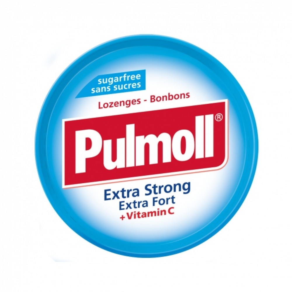 Pulmoll Extra Strong – Μέντα & Βιταμίνη C- 45 gr Κρυολόγημα