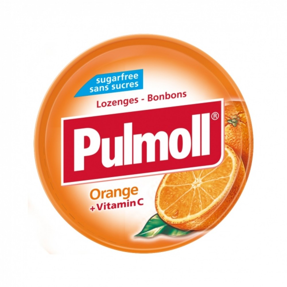Pulmoll Πορτοκάλι & Βιταμίνη C- 45 gr Κρυολόγημα