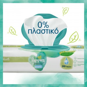 Pampers Promo Harmonie Aqua Baby Wipes 144 Τεμάχια (3x48 Τεμάχια) Εγκυμοσύνη - Λοχεία