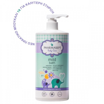 Pharmasept Tol Velvet Baby Mild Bath 1lt – Φυσικό Παιδικό Αφρόλουτρο για Ευαίσθητη Επιδερμίδα