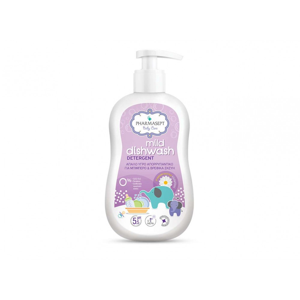 Pharmasept Baby Care Mild Dishwash Detergent 400ml – Υγρό Πλυσίματος για Βρεφικά Σκεύη με Ήπια Φόρμουλα Φροντίδα μωρού
