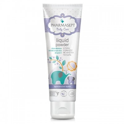 Pharmasept Liquid Powder 150ml – Κρέμα Σώματος με Φυσική Πούδρα για Ευαίσθητα Δέρματα