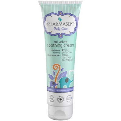 Pharmasept Tol Velvet Baby Soothing Cream 150ml – Καταπραϋντική Κρέμα για Ευαίσθητο & Ερεθισμένο Βρεφικό Δέρμα