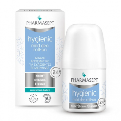 Pharmasept Hygienic Mild Deo Roll-On 50ml | Αποσμητικό 24h για Ευαίσθητο Δέρμα