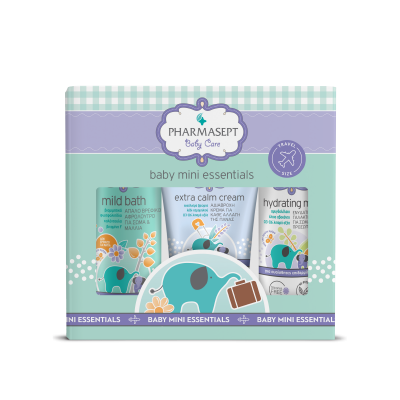 Pharmasept Baby Care Mini Essentials – Σετ Βρεφικής Περιποίησης για Νεογέννητα & Ταξίδια (4 προϊόντα)