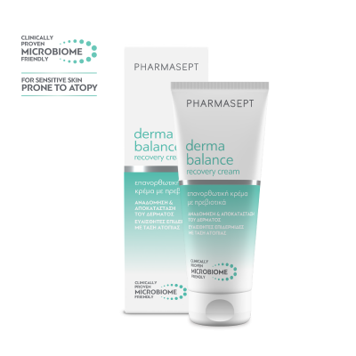 Pharmasept Derma Balance Recovery Cream 100ml – Επανορθωτική Κρέμα με Πρεβιοτικά για Ευαίσθητες Επιδερμίδες