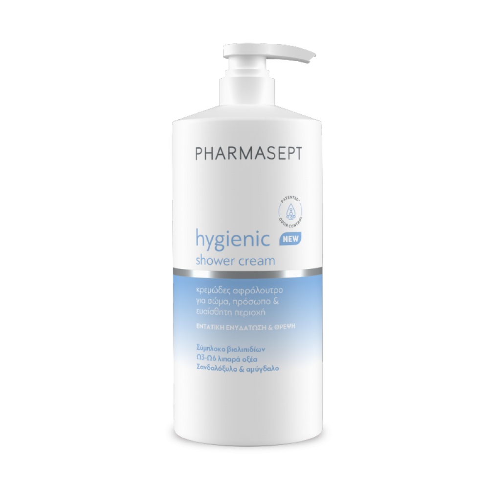 Pharmasept Hygienic Shower Cream 1Lt – Κρεμώδες Αφρόλουτρο Καθημερινής Χρήσης για Εντατική Ενυδάτωση & Θρέψη Καλλυντικά