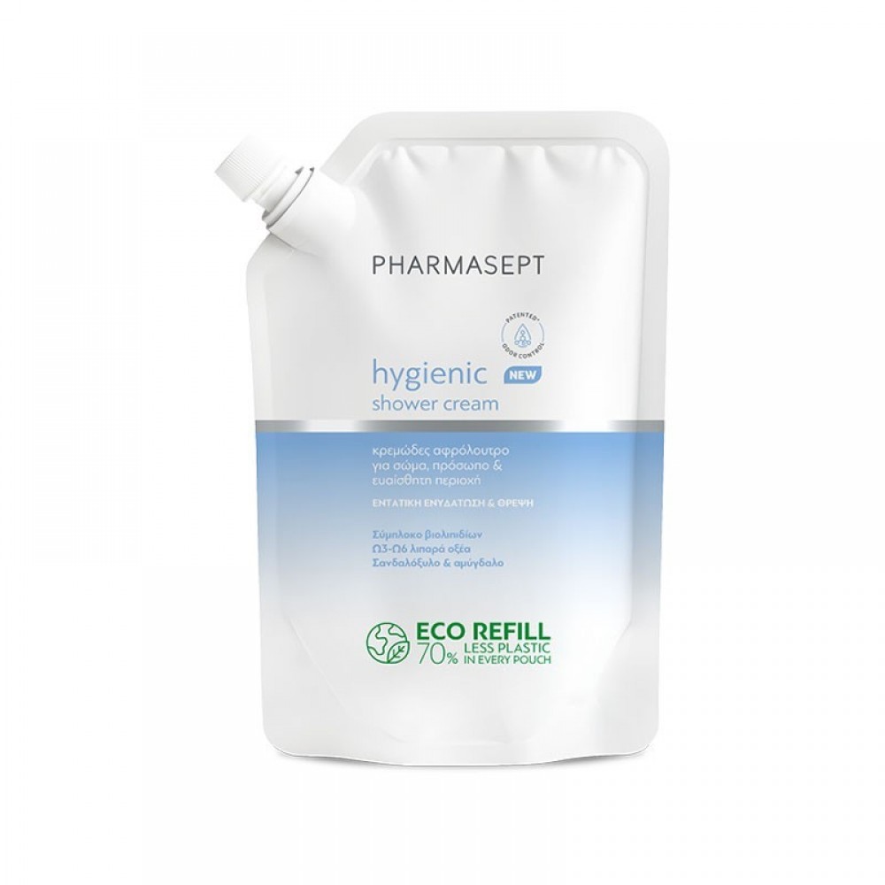 Pharmasept Hygienic Shower Cream Refill 900ml | Ανταλλακτικό Κρεμώδες Αφρόλουτρο Αφρόλουτρα