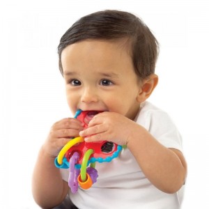 PLAYGRO Κουδουνίστρα οδοντοφυΐας Roundabout Rattle Φροντίδα μωρού