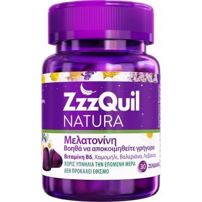 ZzzQuil Natura Melatonin – Συμπλήρωμα για τον Ύπνο με 30 ζελεδάκια Forest Fruits