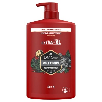 Old Spice Wolfthorn 3‑in‑1 Αφρόλουτρο & Μαλλιών & Προσώπου – 1 L