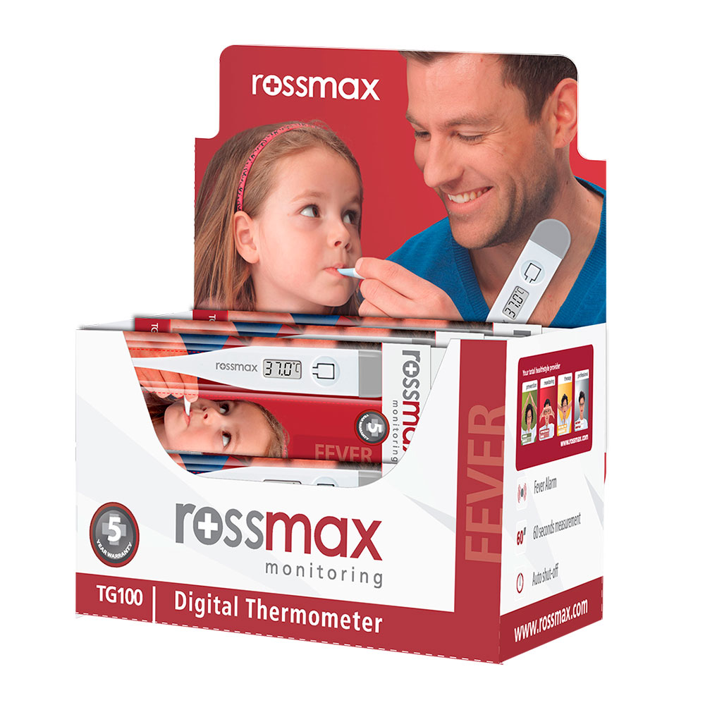 ROSSMAX TG100 Digital Thermometer Ψηφιακό Θερμόμετρο Λεπτού 1τμχ Πρώτες Βοήθειες