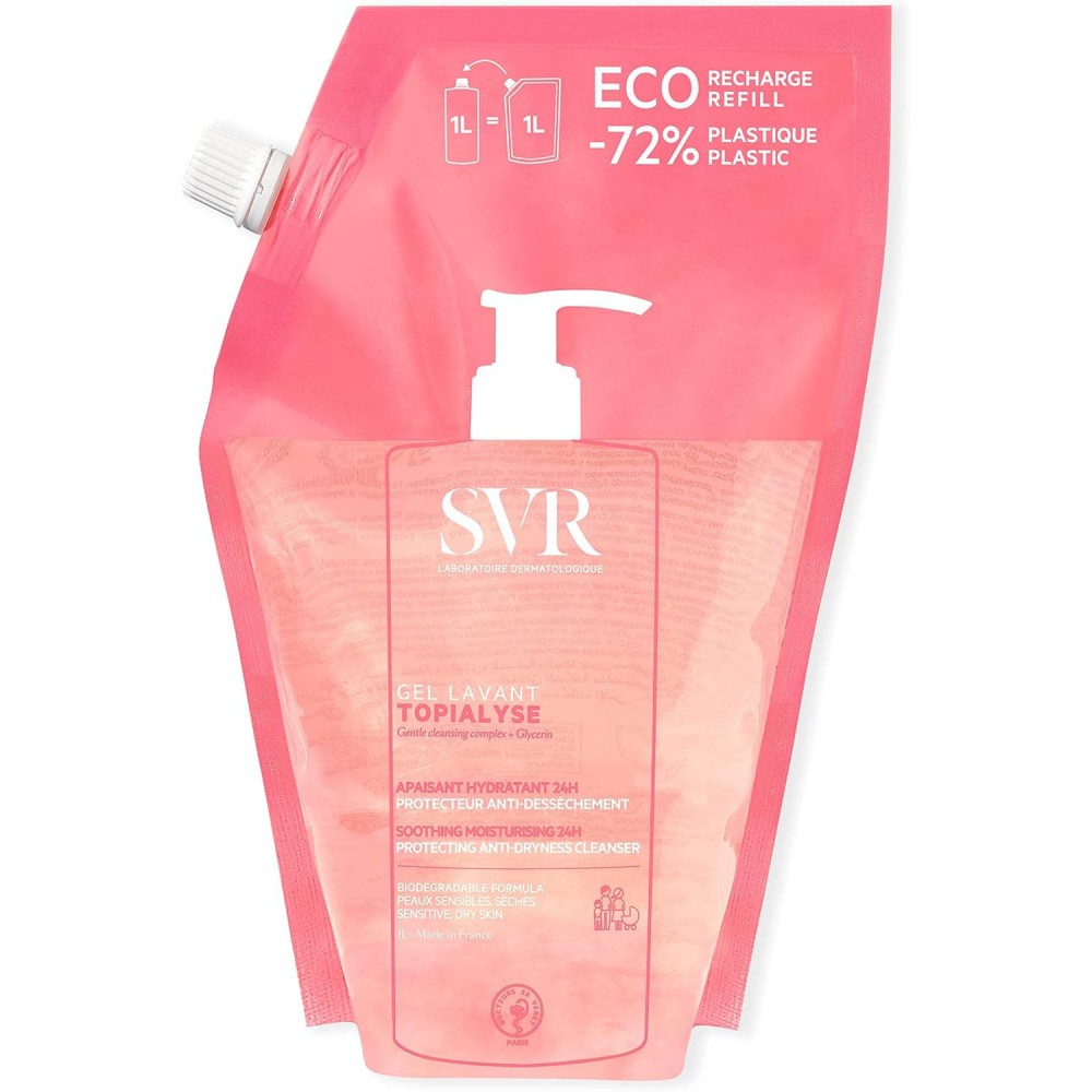SVR Topialyse Gel Lavant Eco-Refill 1L – Ανταλλακτικό Gel Καθαρισμού Καλλυντικά