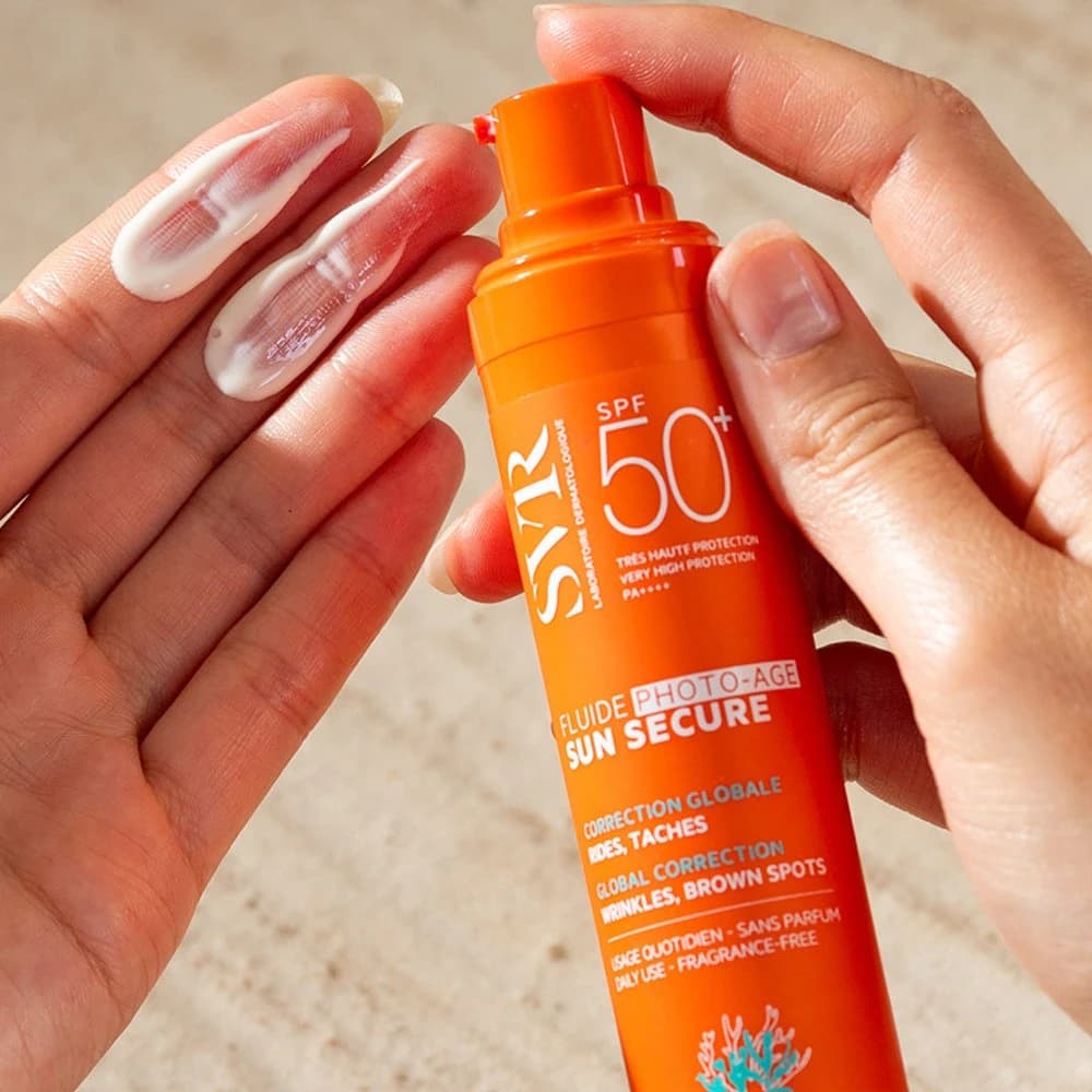 SVR Sun Secure Photo-Age Fluide SPF50+ 40ml – Αντιγηραντικό Αντηλιακό για Κηλίδες Αντηλιακά