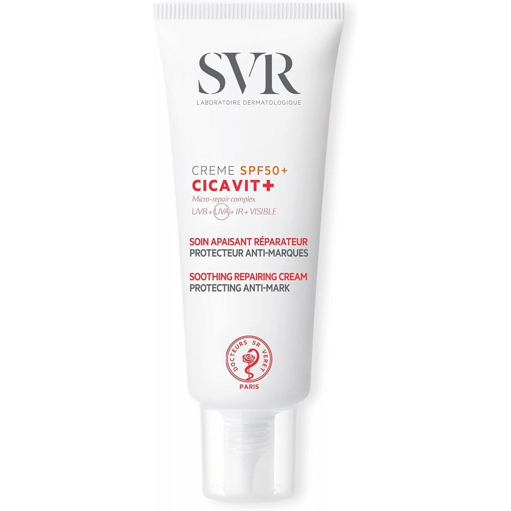 SVR Cicavit+ Crème SPF50+ 40ml – Επανορθωτική Κρέμα με Υψηλή Αντηλιακή Προστασία Πρώτες Βοήθειες