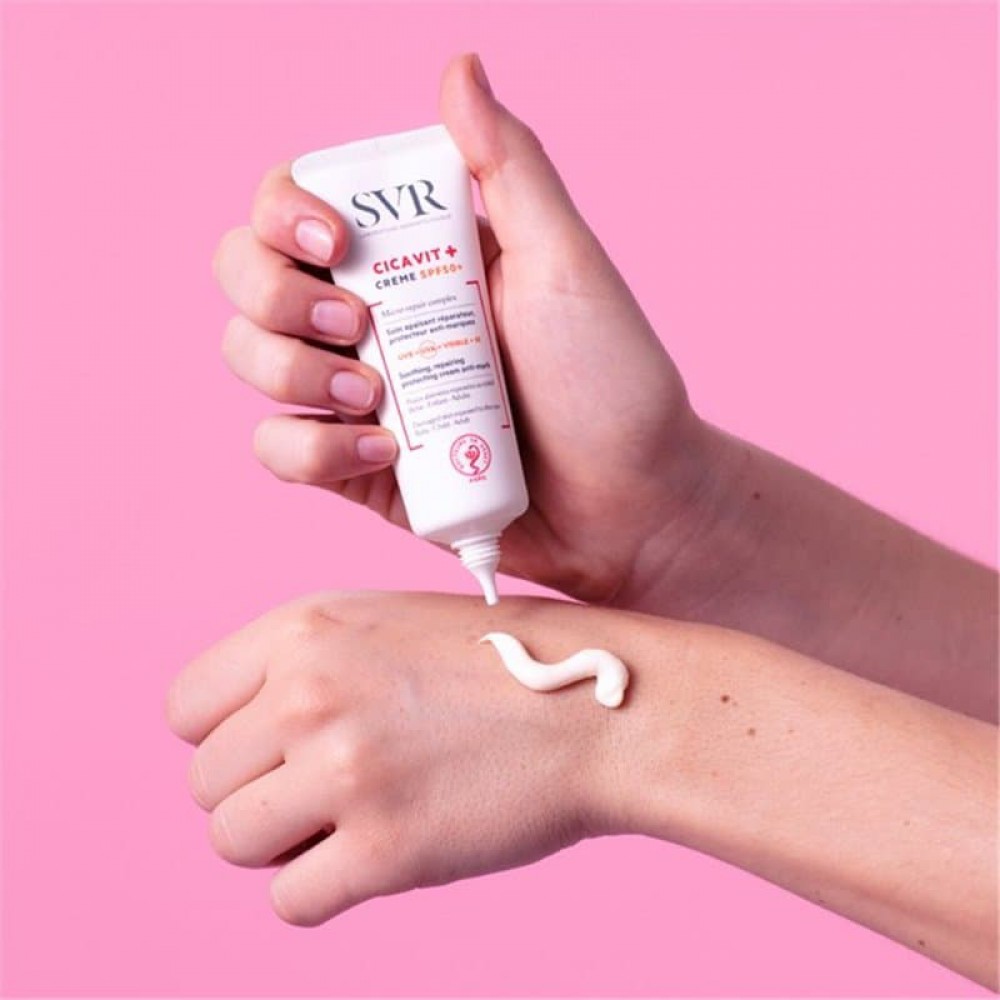 SVR Cicavit+ Crème SPF50+ 40ml – Επανορθωτική Κρέμα με Υψηλή Αντηλιακή Προστασία Πρώτες Βοήθειες