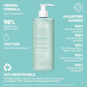 SVR Physiopure Gelée Moussante 400ml – Gel Καθαρισμού & Ντεμακιγιάζ Καλλυντικά