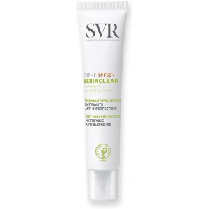 SVR Sebiaclear Crème SPF50+ 40ml – Αντηλιακή για Λιπαρή & Ακνεϊκή Επιδερμίδα Καλλυντικά
