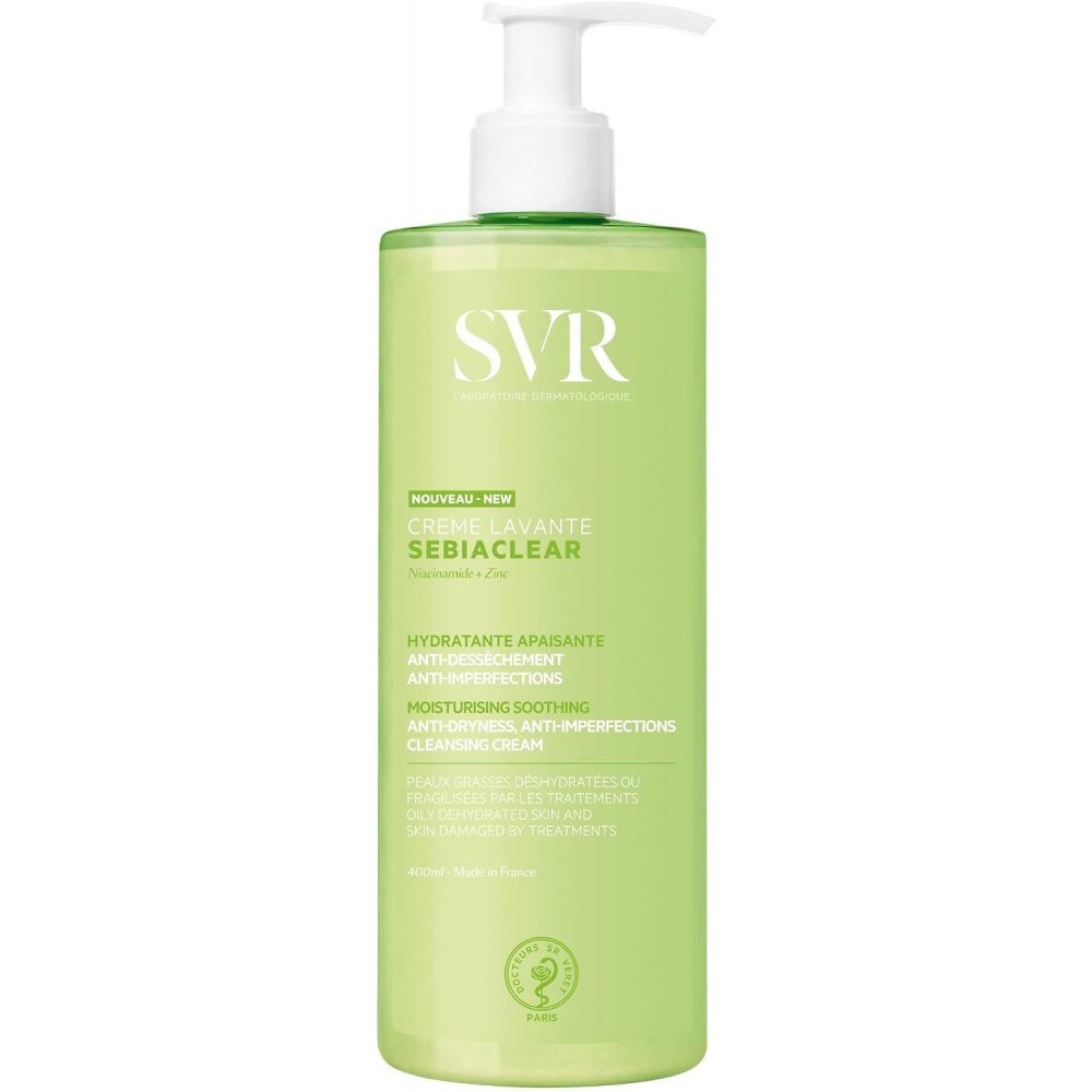 SVR Sebiaclear Crème Lavante 400ml – Κρέμα Καθαρισμού για Ακνεϊκή Επιδερμίδα Καλλυντικά