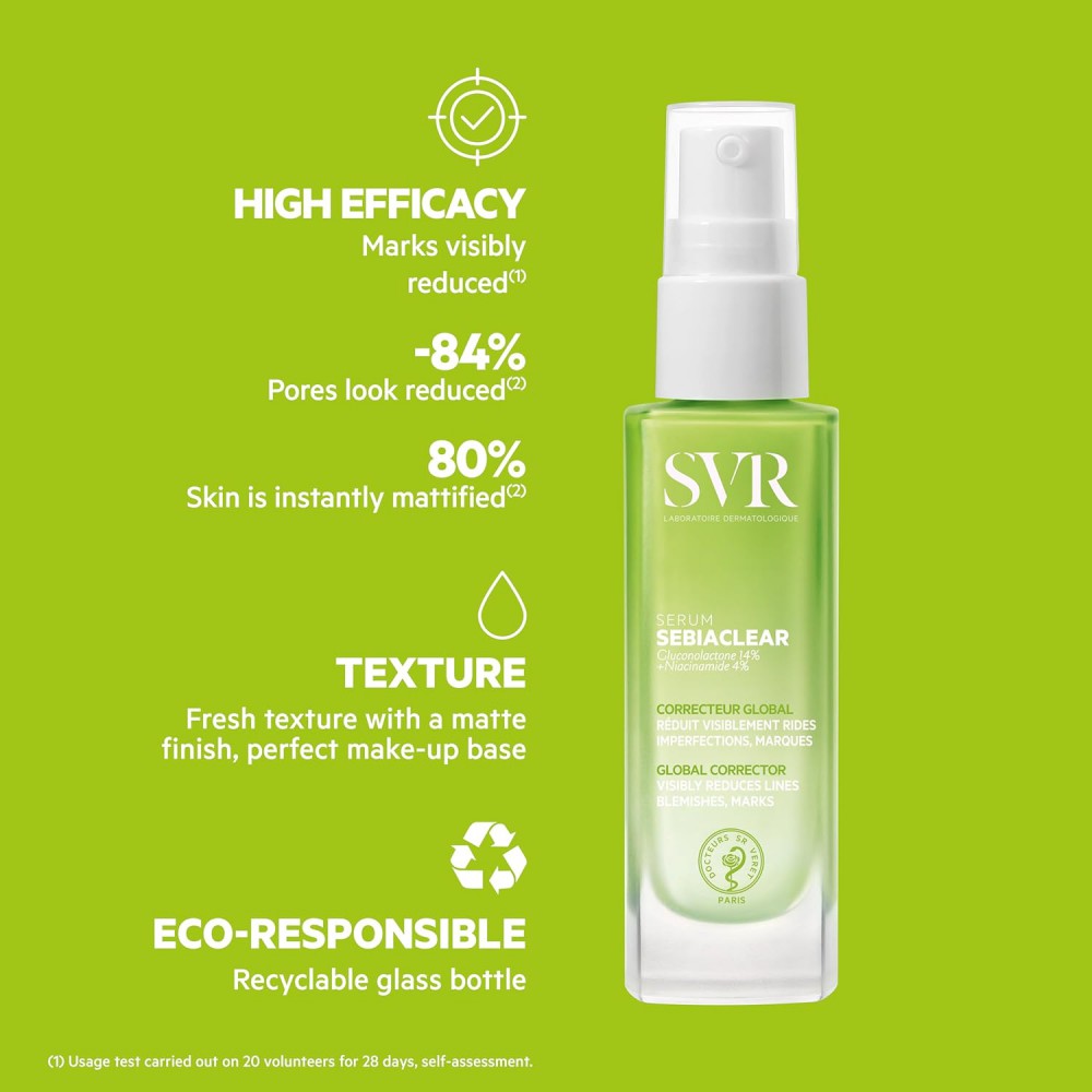 SVR Sebiaclear Serum 30ml – Serum για Ακμή, Πόρους & Σημάδια Καλλυντικά