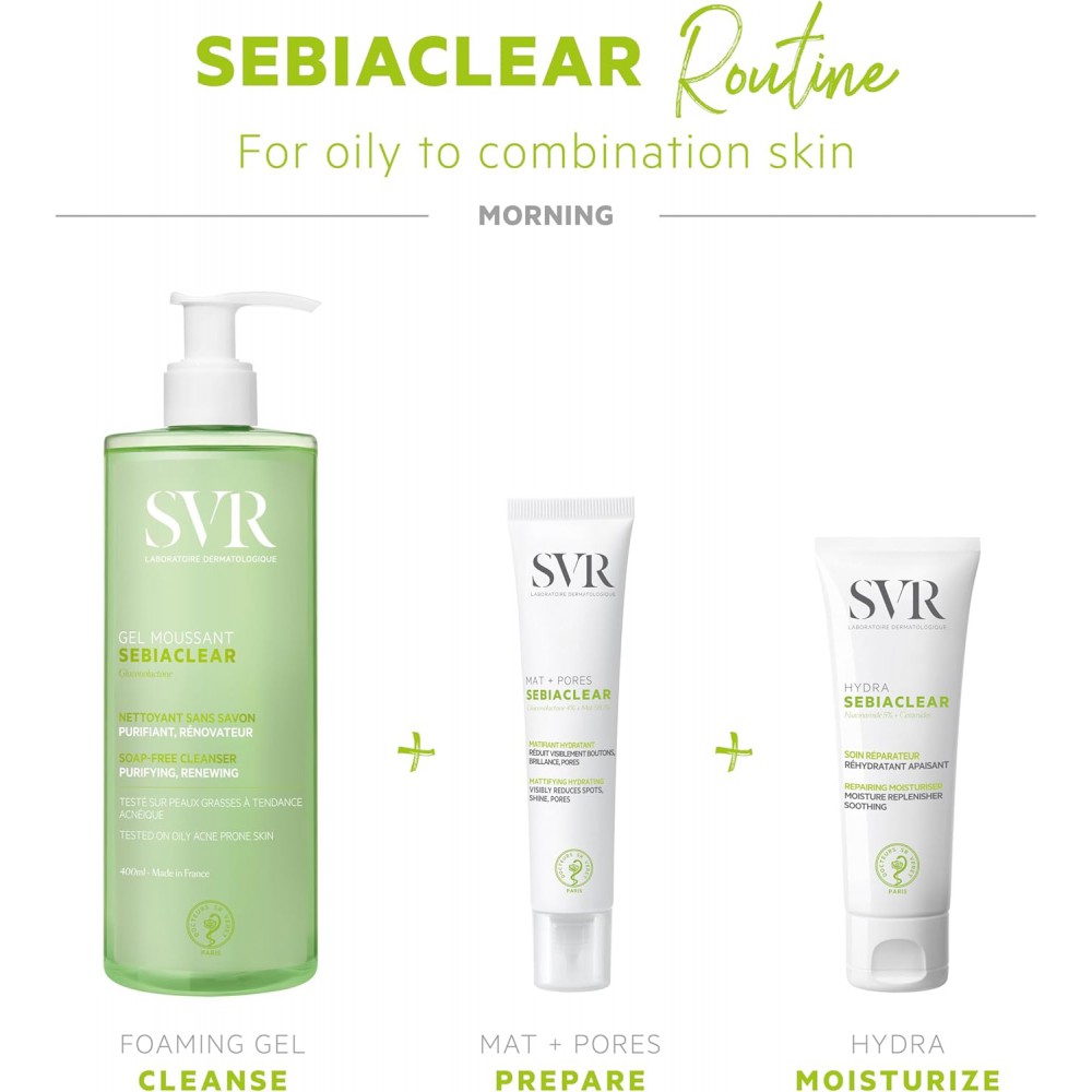 SVR Sebiaclear Hydra 40ml – Επανορθωτική Κρέμα για Ακνεϊκή Επιδερμίδα Καλλυντικά