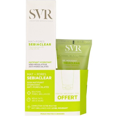 SVR Promo Sebiaclear Mat + Pores 40ml & Δώρο Gel Moussant 55ml
