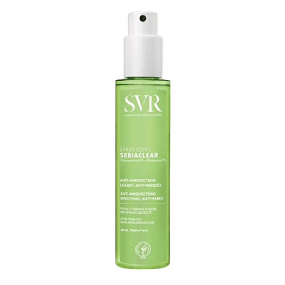 SVR Sebiaclear Spray Corps 150ml: Σπρέι Σώματος για Ακμή στην Πλάτη & το Στήθος Ακμή