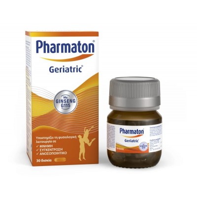 Pharmaton Geriatric με Ginseng G115 – Ενέργεια, Τόνωση & Πνευματική Διαύγεια  30 Ταμπλέτες