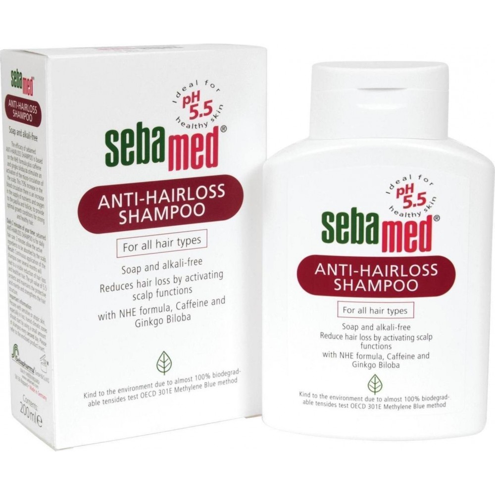 Sebamed Anti-Hairloss Shampoo 200ml – Σαμπουάν Κατά της Τριχόπτωσης με Καφεΐνη & Ginkgo Biloba Φροντίδα μαλλιών