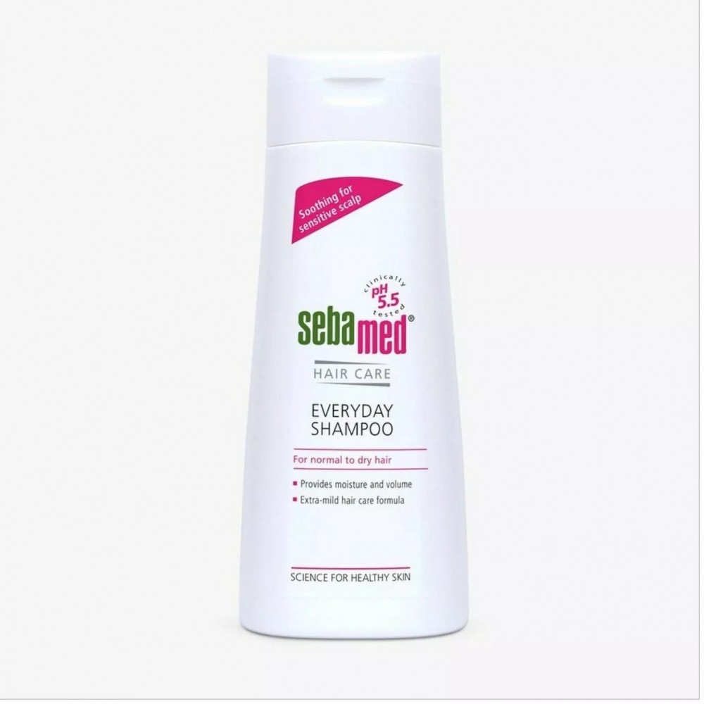 SEBAMED Everyday Shampoo Ήπιο Σαμπουάν για ευαίσθητα - ξηρά μαλλιά, 200ml Φροντίδα μαλλιών