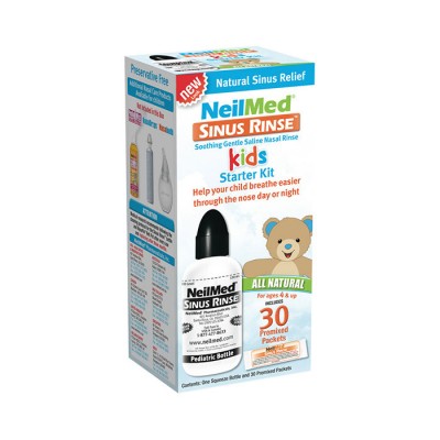 NEILMED Sinus Rinse Kids Pediatric Starter Kit | Παιδικό Σετ Ρινικής Πλύσης με 30 Φακελάκια