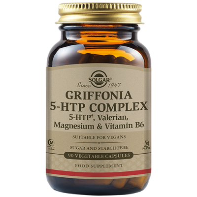 Solgar Griffonia 5-HTP Complex 30 κάψουλες – Φυσική Υποστήριξη Σεροτονίνης & Διάθεσης