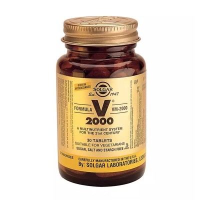 Solgar Formula VM-2000 – Πολυβιταμινούχο Υψηλής Ισχύος για Ενέργεια, Αντοχή & Άμυνα, 30 Ταμπλέτες